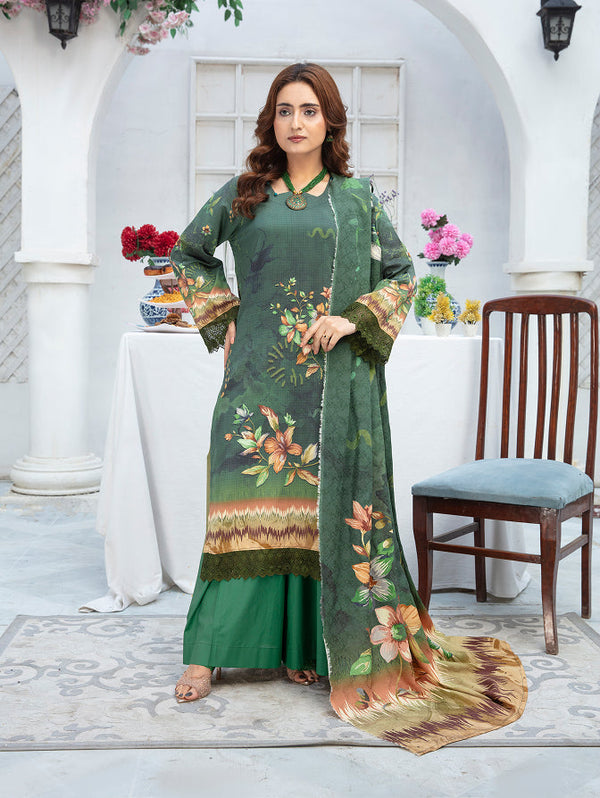 ALEEZAY Viscose Print Shirt & Dupatta VOL-2467