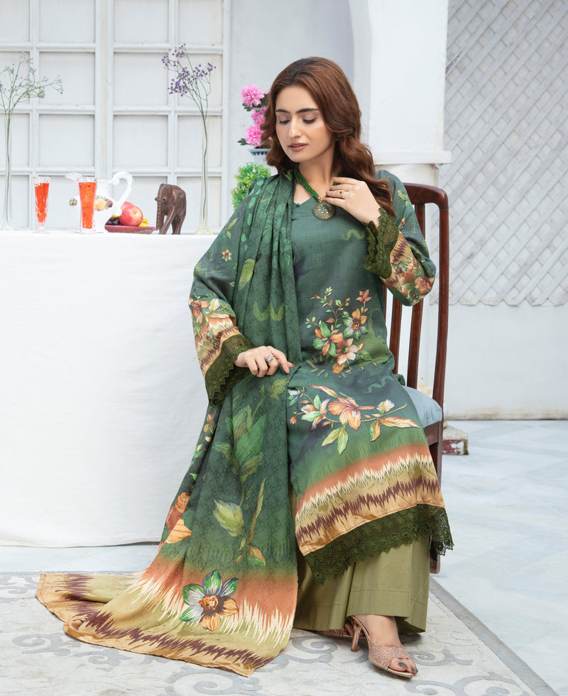 ALEEZAY Viscose Print Shirt & Dupatta VOL-2467