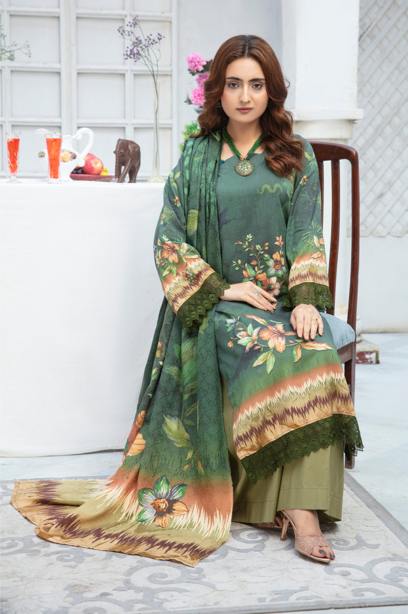 ALEEZAY Viscose Print Shirt & Dupatta VOL-2467