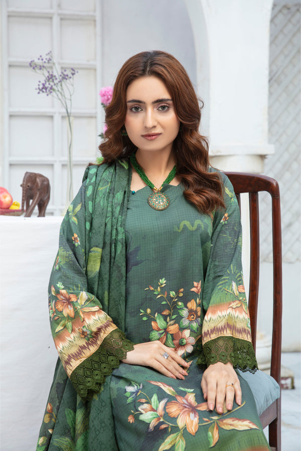 ALEEZAY Viscose Print Shirt & Dupatta VOL-2467