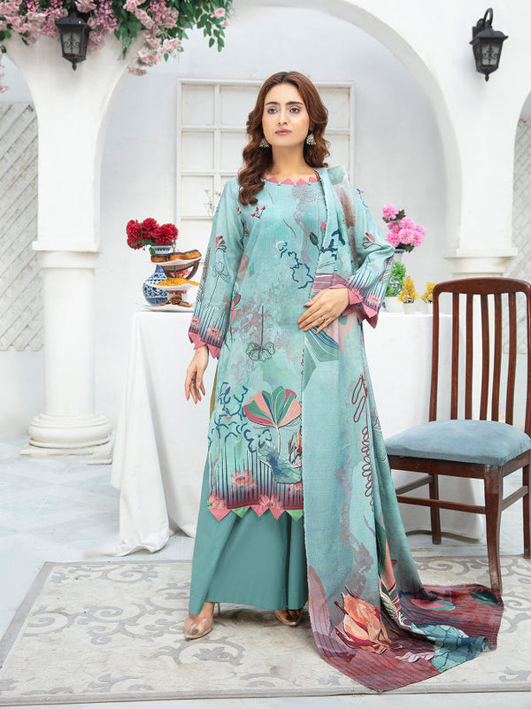 ALEEZAY Viscose Print Shirt & Dupatta VOL-2467