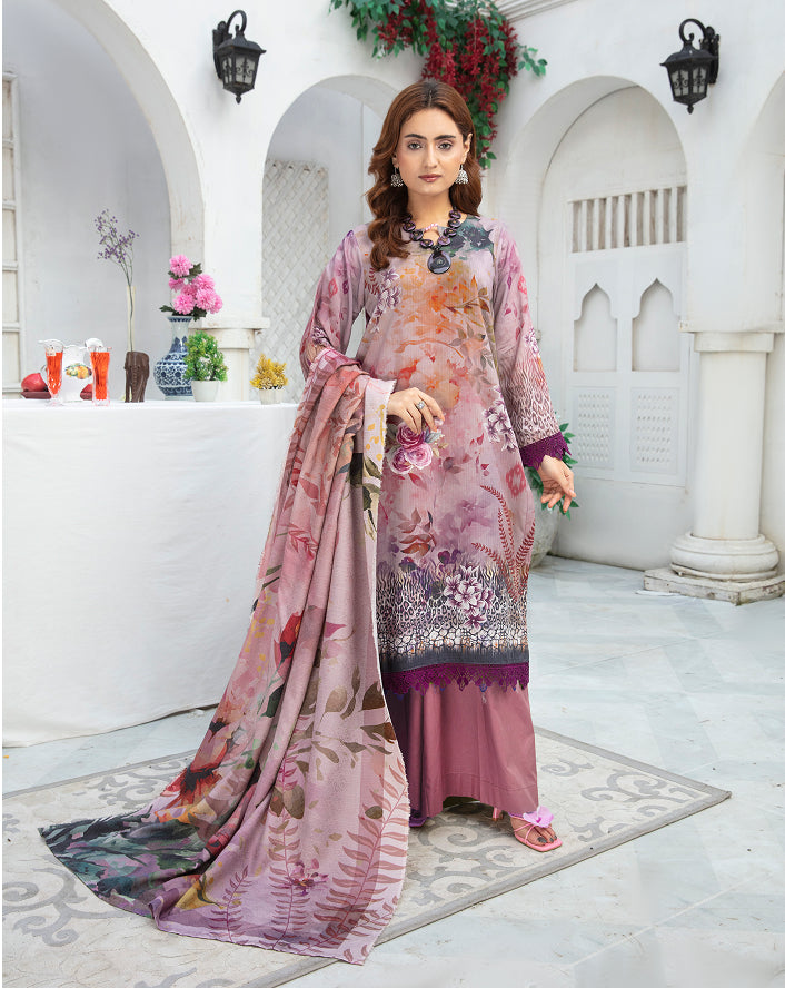 ALEEZAY Viscose Print Shirt & Dupatta VOL-2467