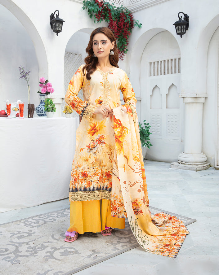 ALEEZAY Viscose Print Shirt & Dupatta VOL-2467