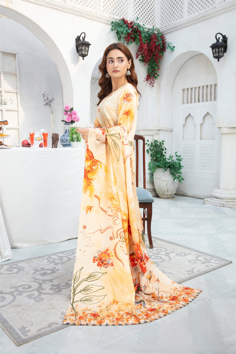 ALEEZAY Viscose Print Shirt & Dupatta VOL-2467