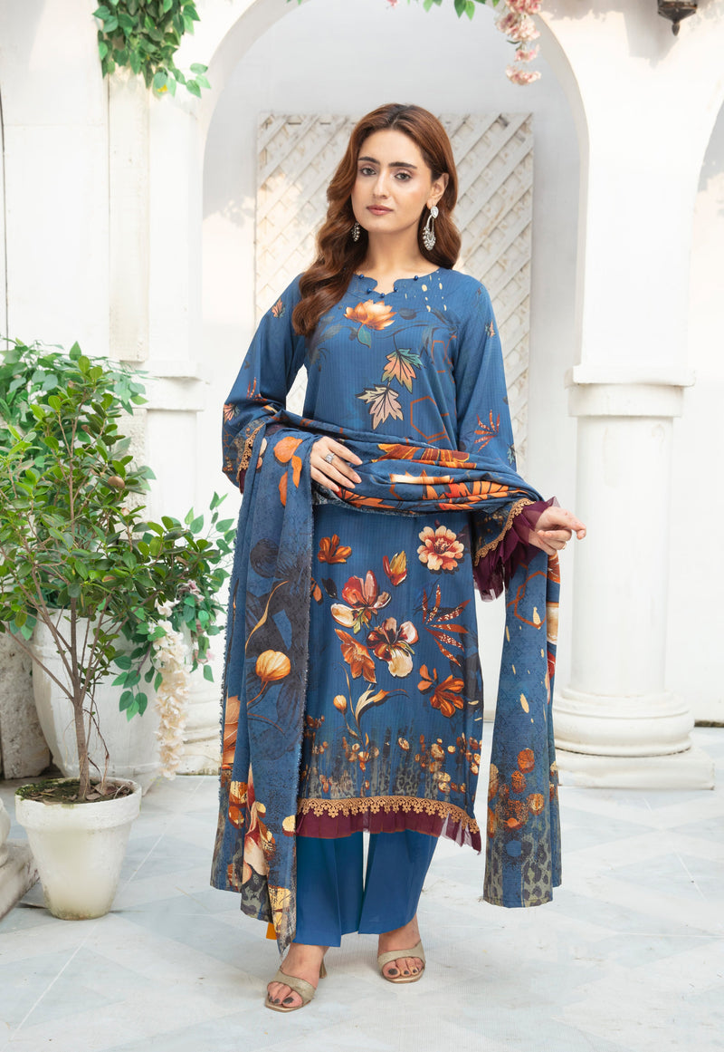 ALEEZAY Viscose Print Shirt & Dupatta VOL-2467