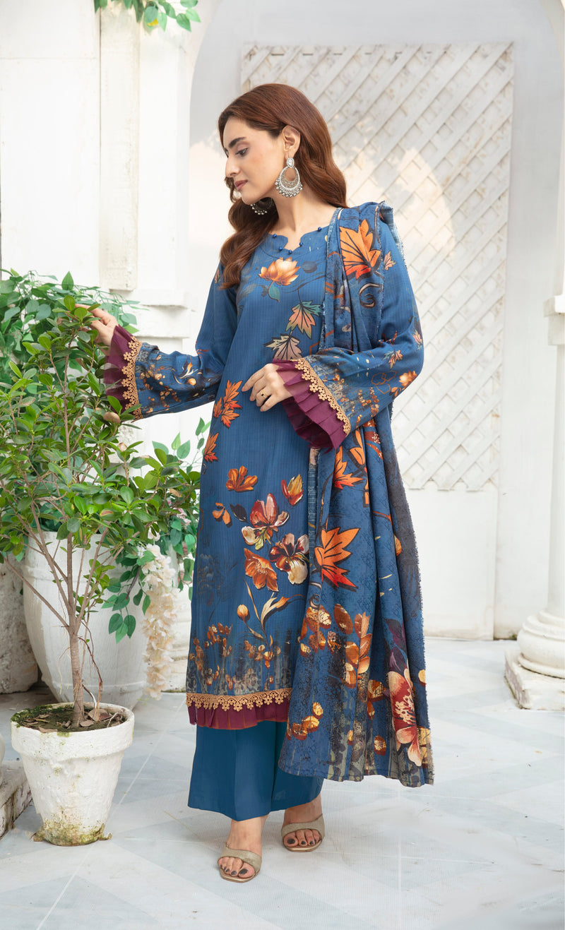 ALEEZAY Viscose Print Shirt & Dupatta VOL-2467
