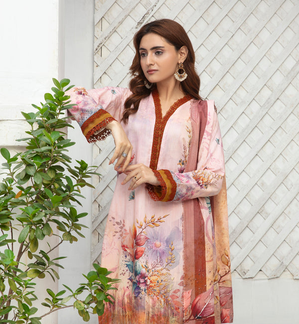 ALEEZAY Viscose Print Shirt & Dupatta VOL-2467
