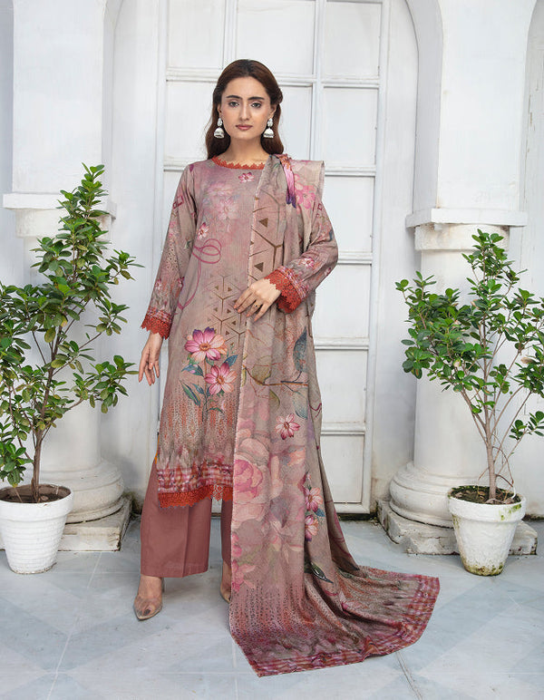 ALEEZAY Viscose Print Shirt & Dupatta VOL-2467