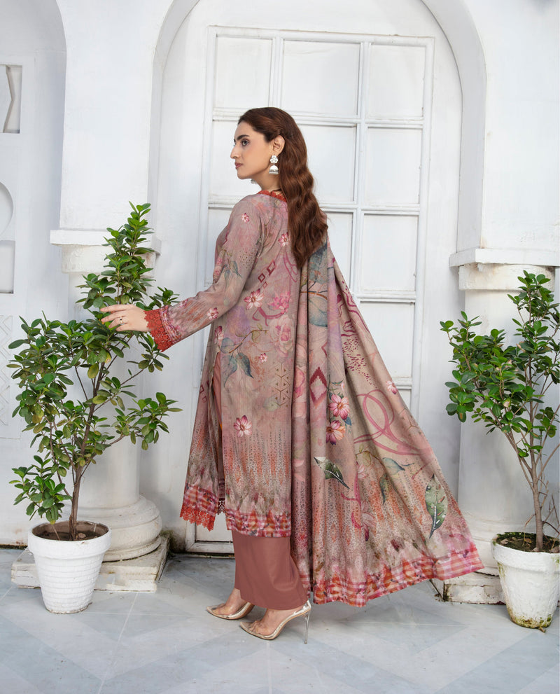 ALEEZAY Viscose Print Shirt & Dupatta VOL-2467