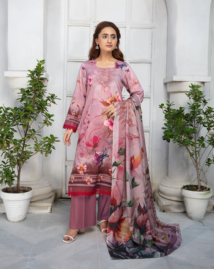 ALEEZAY Viscose Print Shirt & Dupatta VOL-2467