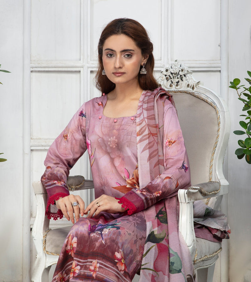 ALEEZAY Viscose Print Shirt & Dupatta VOL-2467