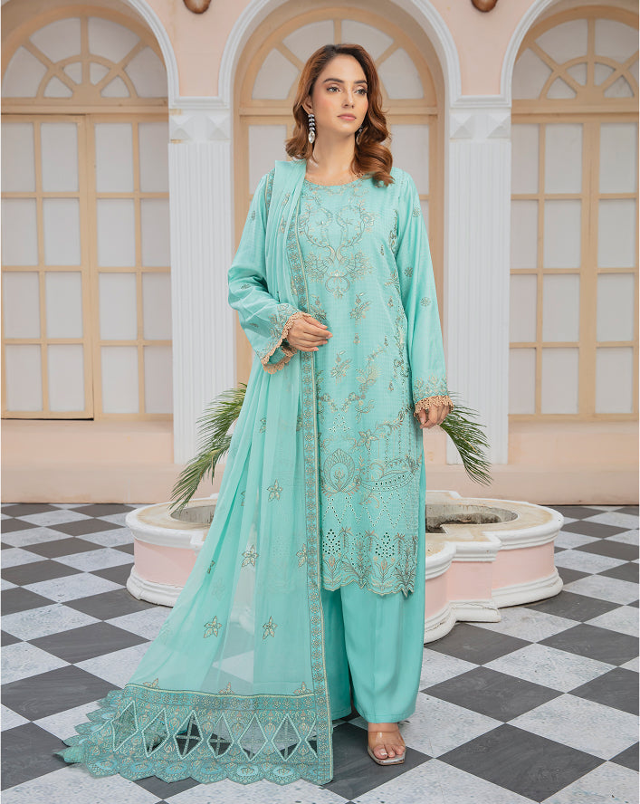 HINA Viscose EMB Shirt & Dupatta VOL-2405