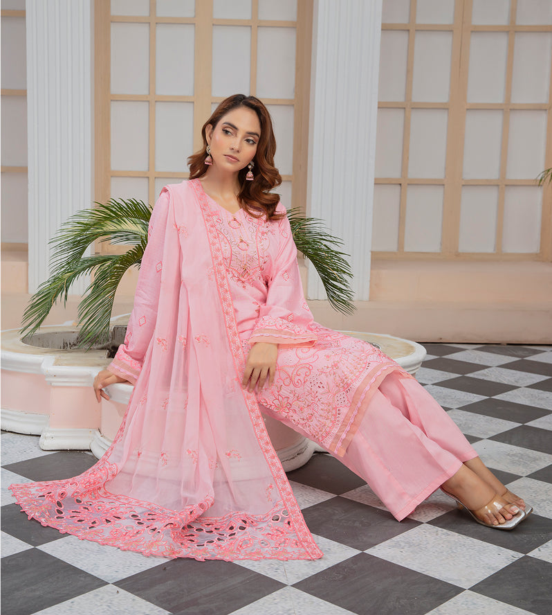 HINA Viscose EMB Shirt & Dupatta VOL-2405