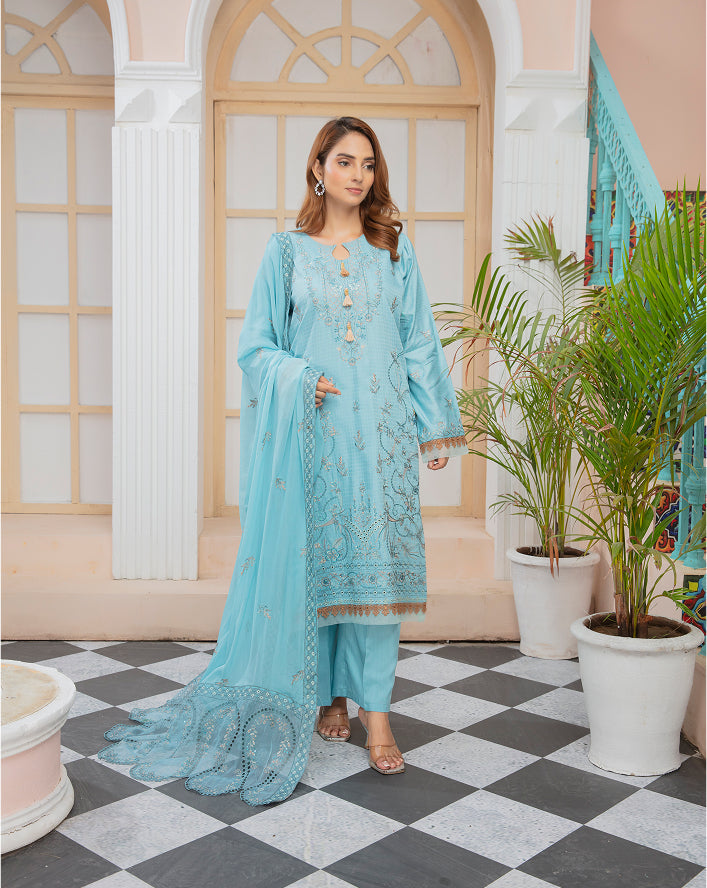 HINA Viscose EMB Shirt & Dupatta VOL-2405