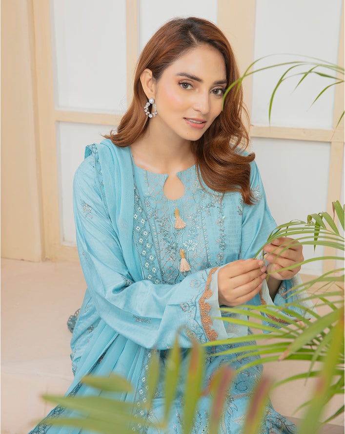 HINA Viscose EMB Shirt & Dupatta VOL-2405
