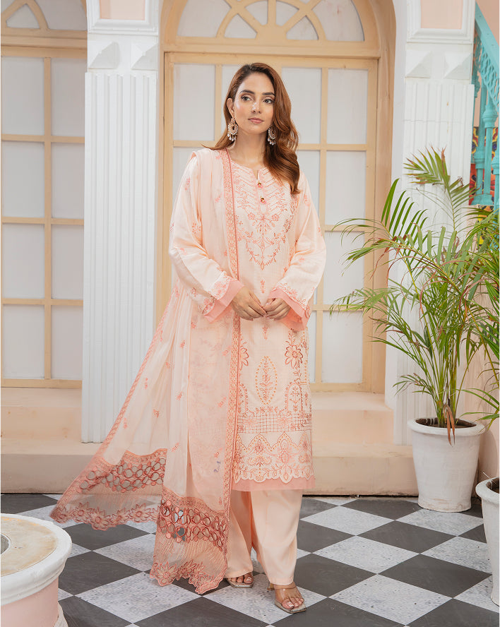HINA Viscose EMB Shirt & Dupatta VOL-2405