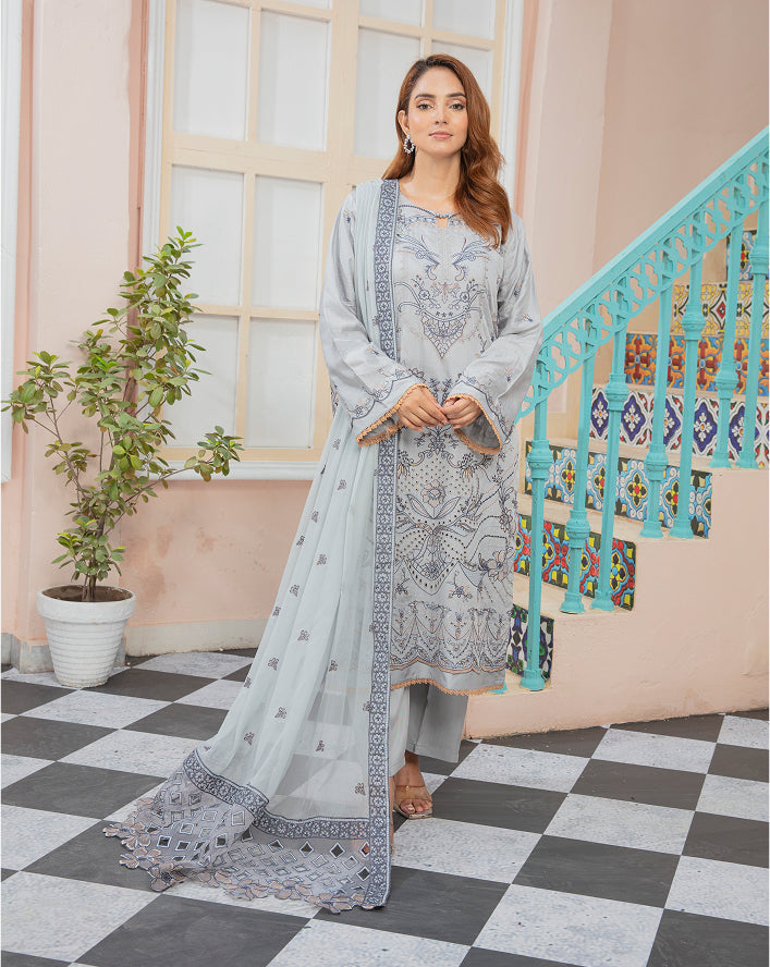 HINA Viscose EMB Shirt & Dupatta VOL-2405