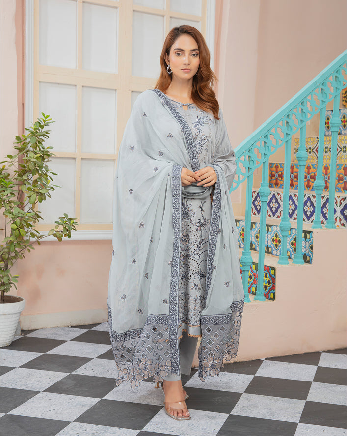 HINA Viscose EMB Shirt & Dupatta VOL-2405