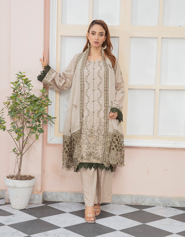 HINA Viscose EMB Shirt & Dupatta VOL-2405