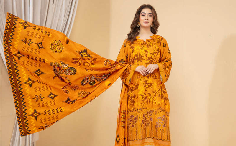 Koh-e-Noor Viscose EMB Shirt & Dupatta Vol-2453