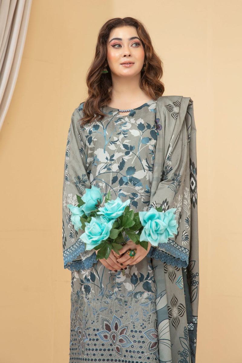 Koh-e-Noor Viscose EMB Shirt & Dupatta Vol-2453