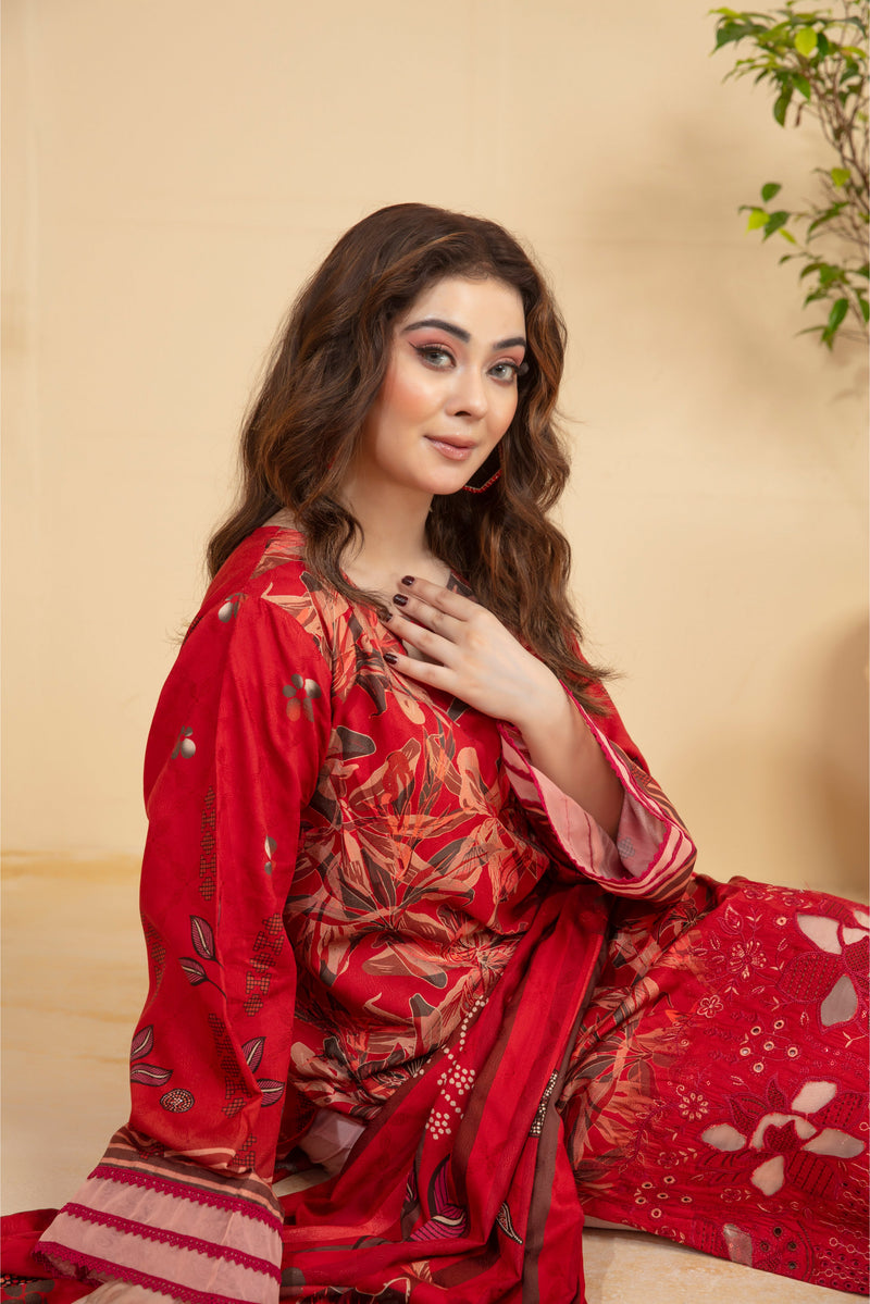 Koh-e-Noor Viscose EMB Shirt & Dupatta Vol-2453