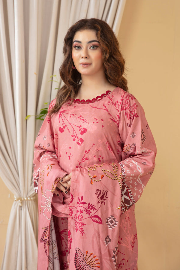 Koh-e-Noor Viscose EMB Shirt & Dupatta Vol-2453