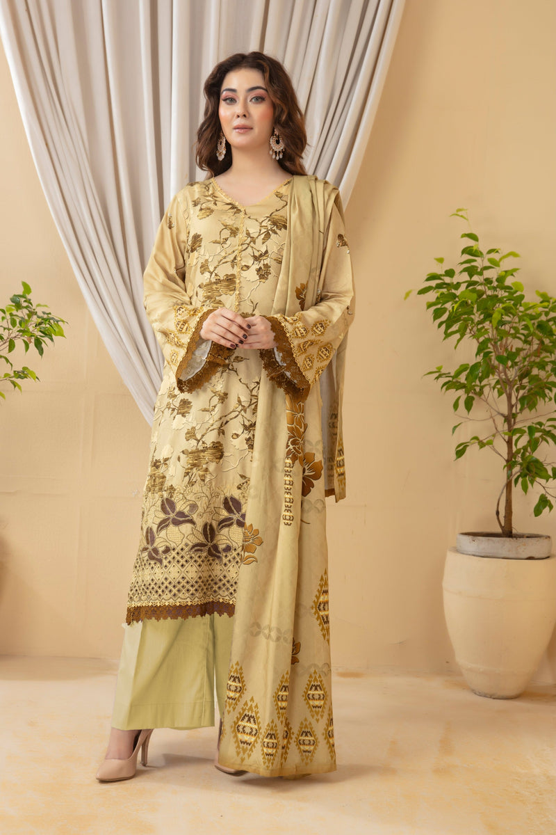 Koh-e-Noor Viscose EMB Shirt & Dupatta Vol-2453