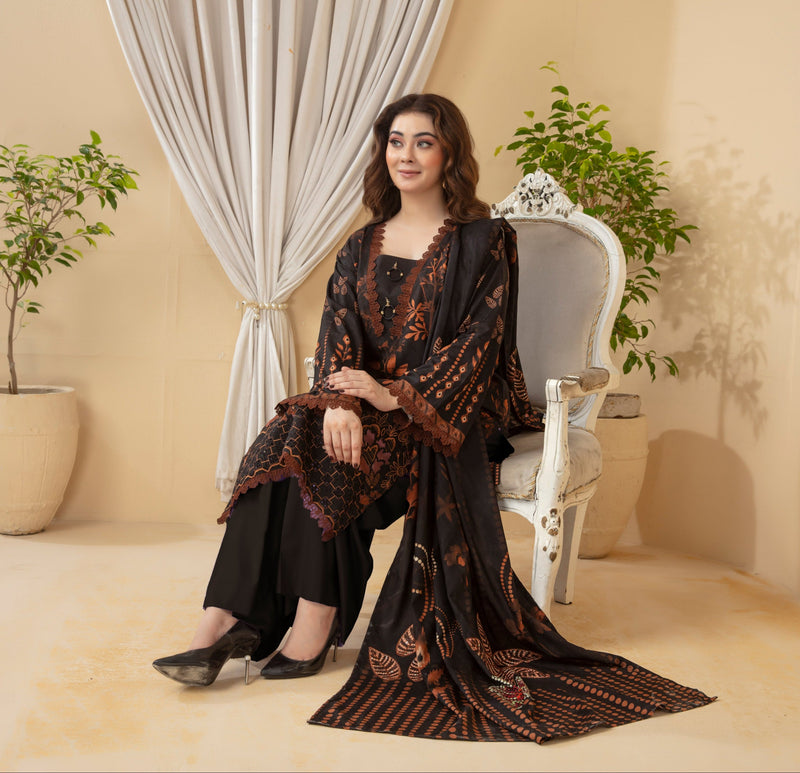 Koh-e-Noor Viscose EMB Shirt & Dupatta Vol-2453
