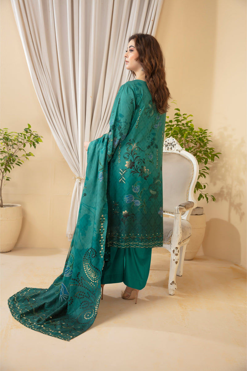 Koh-e-Noor Viscose EMB Shirt & Dupatta Vol-2453