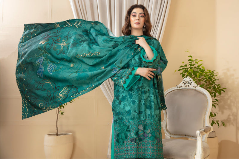 Koh-e-Noor Viscose EMB Shirt & Dupatta Vol-2453