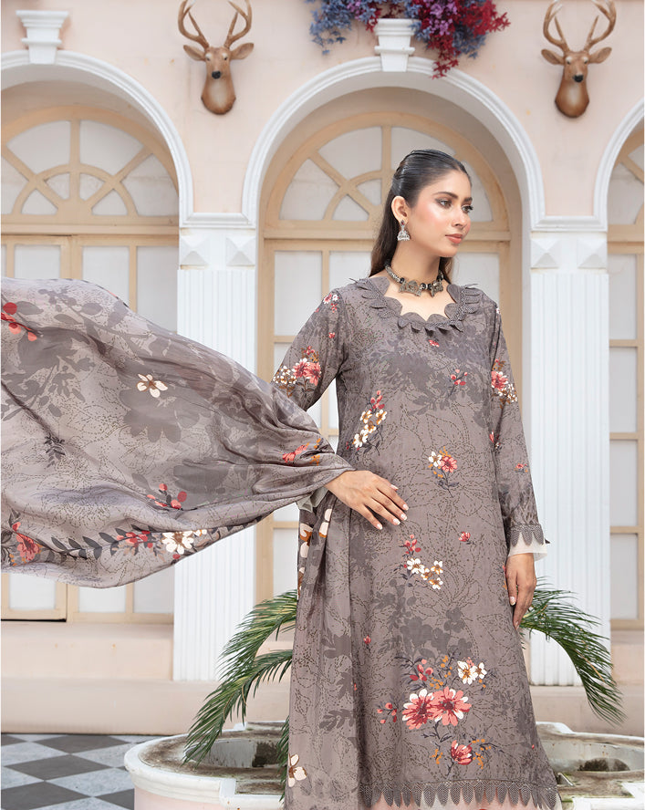 ALEEZAY Viscose EMB Shirt & Dupatta VOL-2465
