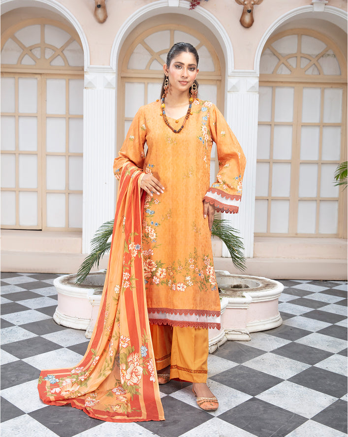 ALEEZAY Viscose EMB Shirt & Dupatta VOL-2465