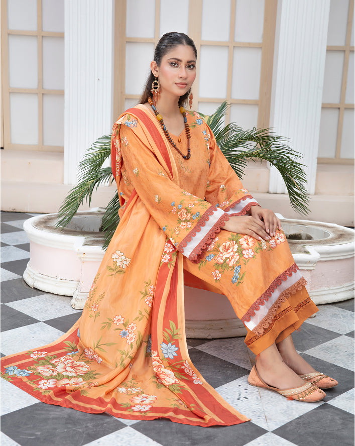 ALEEZAY Viscose EMB Shirt & Dupatta VOL-2465