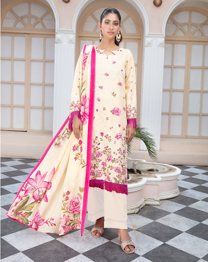 ALEEZAY Viscose EMB Shirt & Dupatta VOL-2465