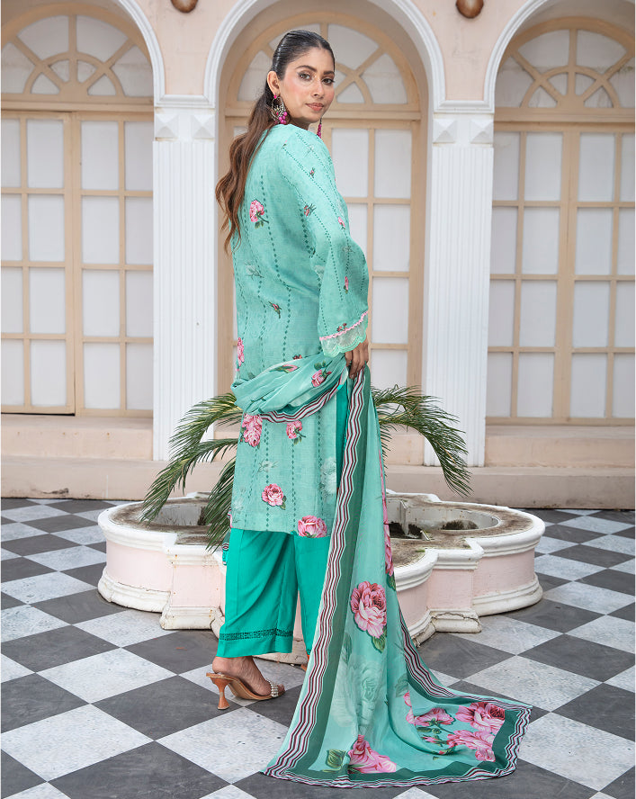 ALEEZAY Viscose EMB Shirt & Dupatta VOL-2465