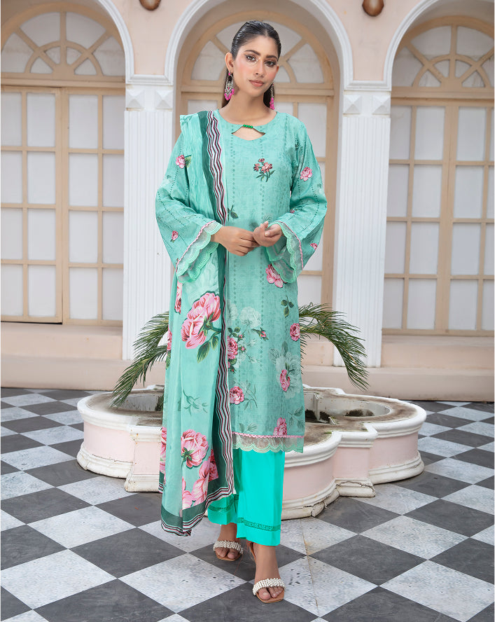 ALEEZAY Viscose EMB Shirt & Dupatta VOL-2465