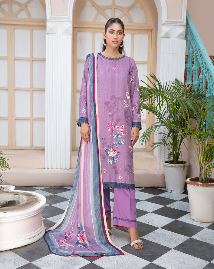 ALEEZAY Viscose EMB Shirt & Dupatta VOL-2465