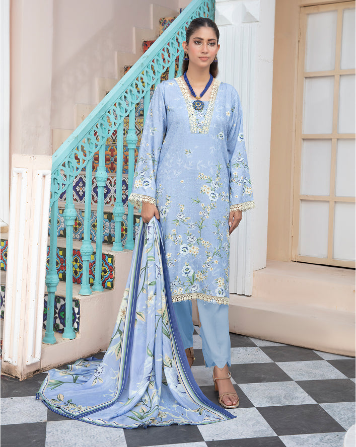 ALEEZAY Viscose EMB Shirt & Dupatta VOL-2465