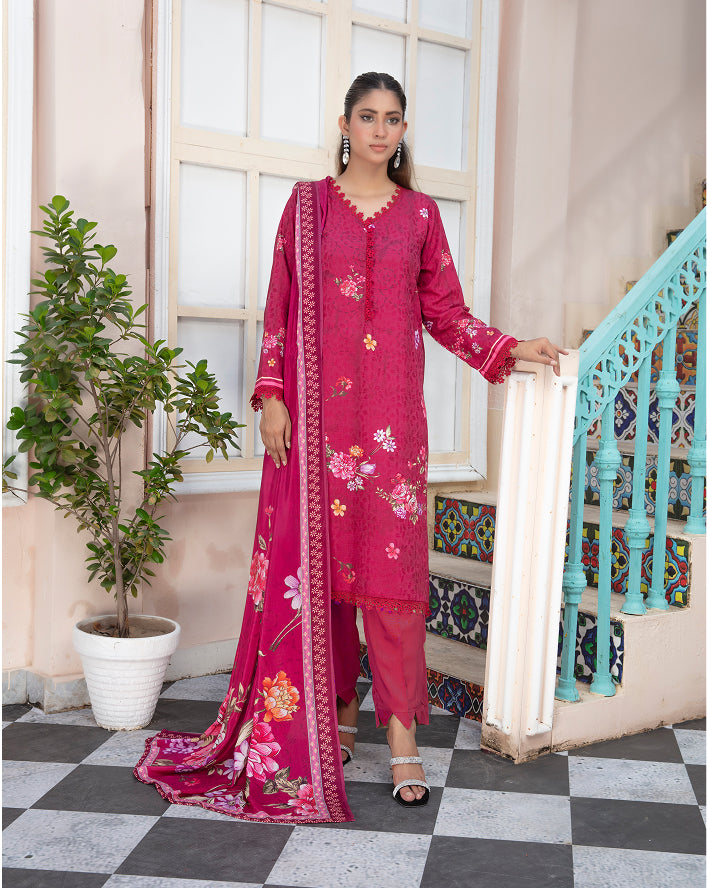 ALEEZAY Viscose EMB Shirt & Dupatta VOL-2465