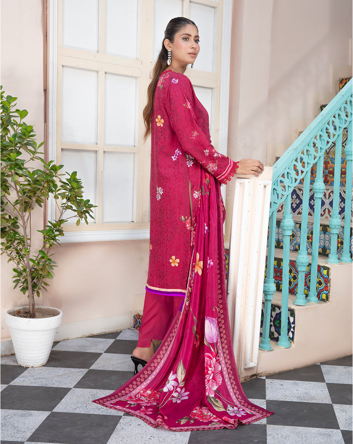 ALEEZAY Viscose EMB Shirt & Dupatta VOL-2465