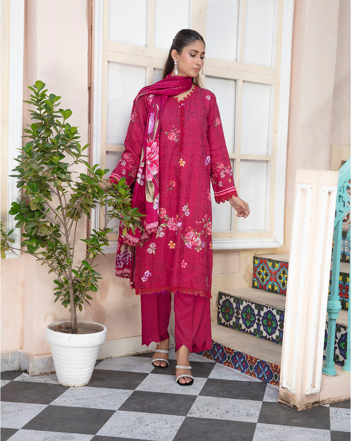 ALEEZAY Viscose EMB Shirt & Dupatta VOL-2465