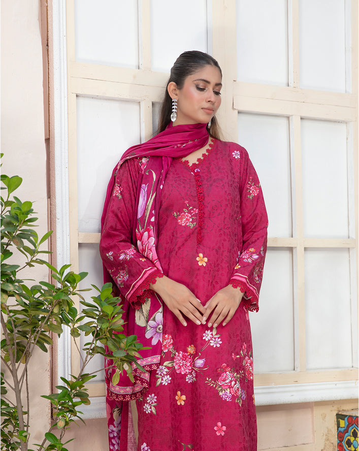 ALEEZAY Viscose EMB Shirt & Dupatta VOL-2465