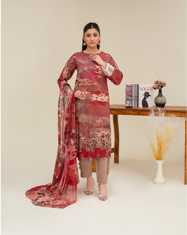 ALEEZAY Viscose Print Shirt & Dupatta VOL-2480