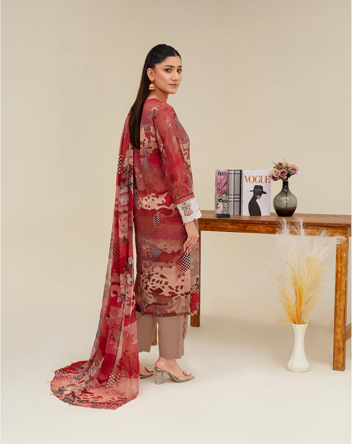 ALEEZAY Viscose Print Shirt & Dupatta VOL-2480