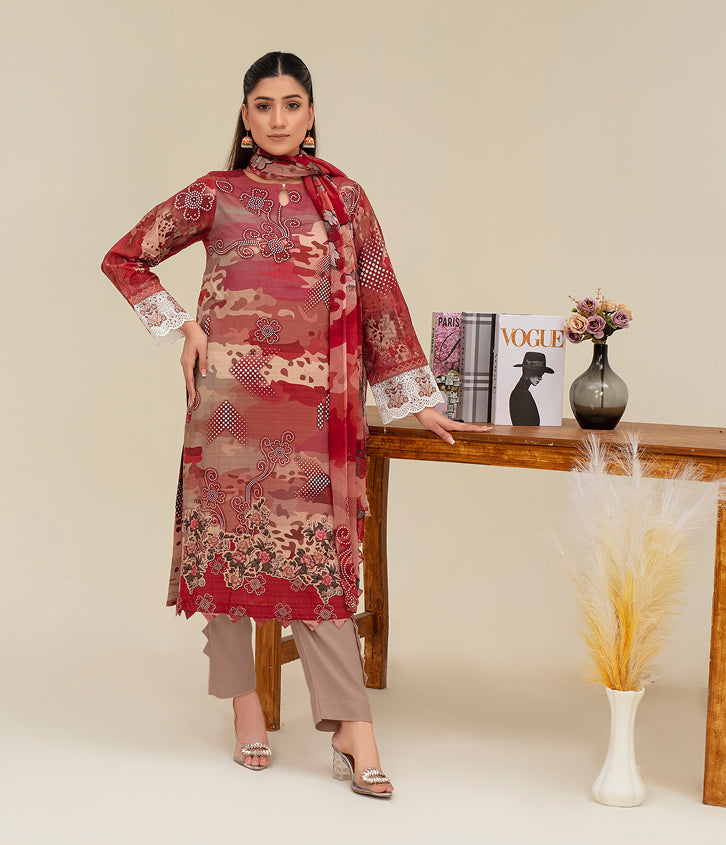 ALEEZAY Viscose Print Shirt & Dupatta VOL-2480