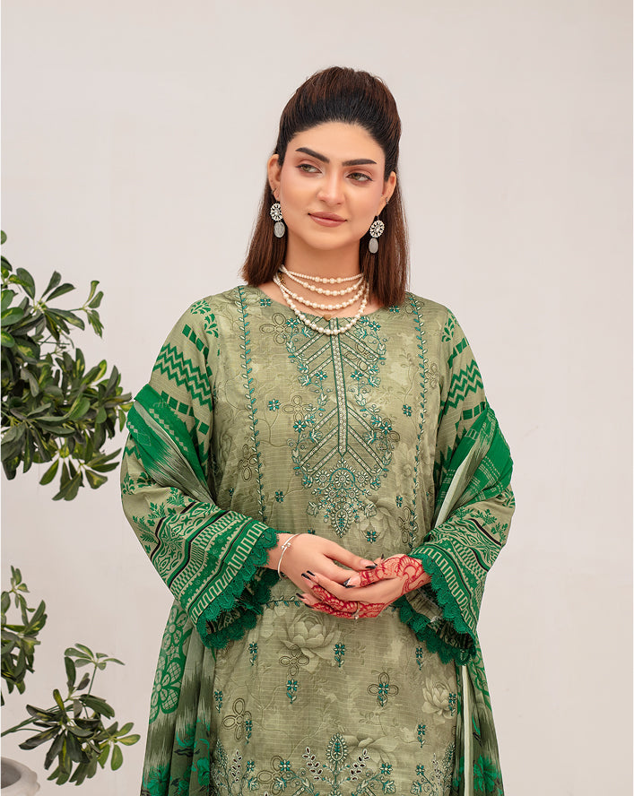 SUNDER Viscose EMB Shirt & Dupatta VOL-2461