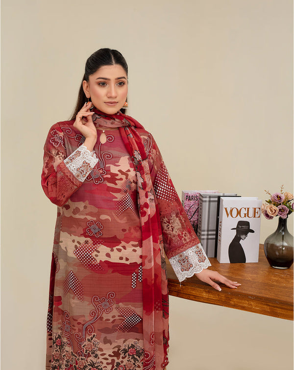 ALEEZAY Viscose Print Shirt & Dupatta VOL-2480