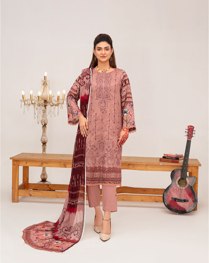 SUNDER Viscose EMB Shirt & Dupatta VOL-2461