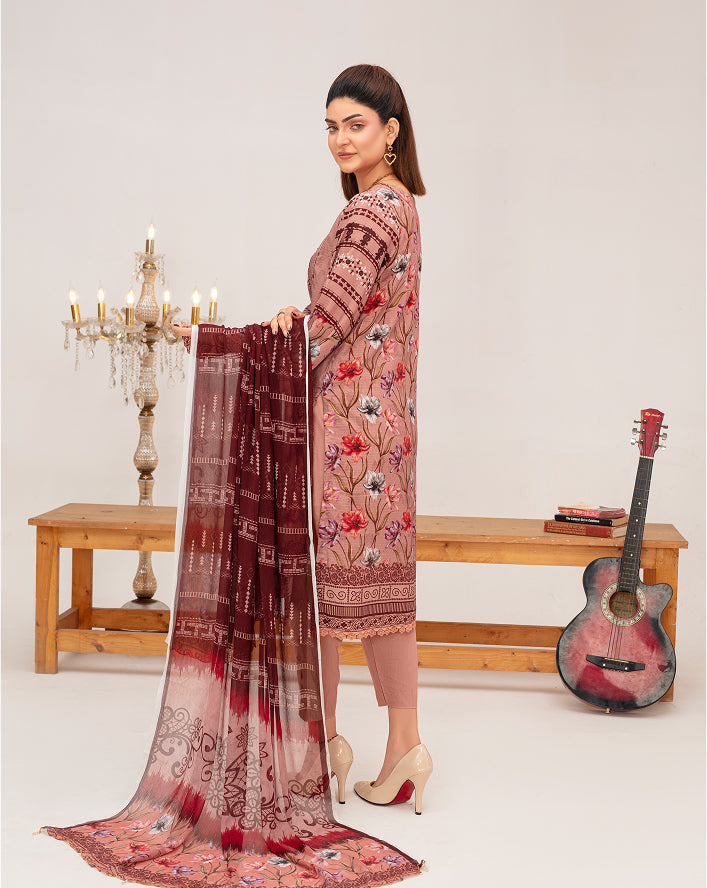 SUNDER Viscose EMB Shirt & Dupatta VOL-2461